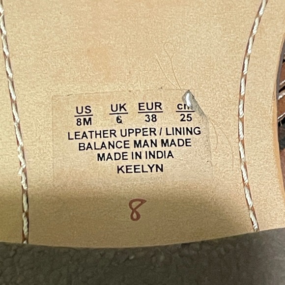 Sam Edelman Keely Woven Mule Slides Women's Size 8 Brown Leather - Picture 12 of 15